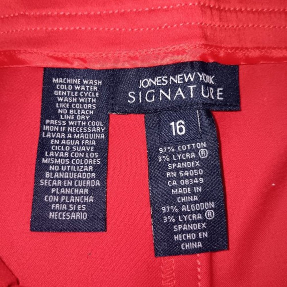 JONES NEW YORK SIGNATURE ANTIGUA STRECTH  PANTS - Picture 6 of 10